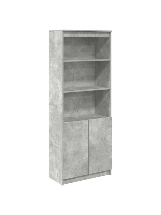 Augstais skapītis betona pelēks 70x35x180 cm inženierijas koks