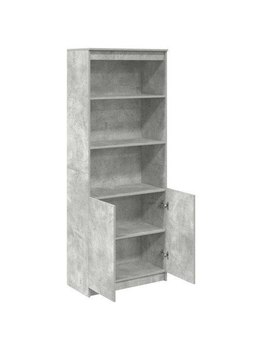 Augstais skapītis betona pelēks 70x35x180 cm inženierijas koks