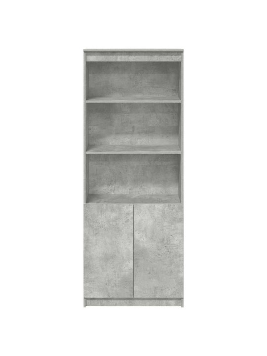 Augstais skapītis betona pelēks 70x35x180 cm inženierijas koks