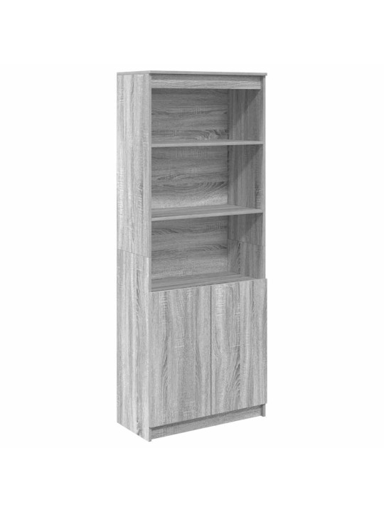 Augstais skapītis pelēka ozolkoka krāsa 70x35x180 cm