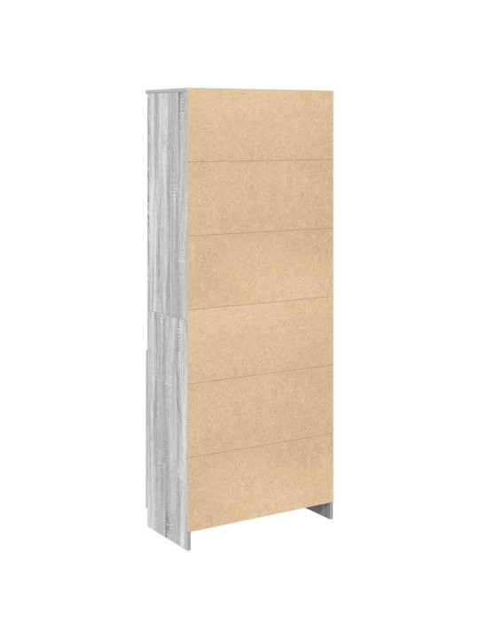 Augstais skapītis pelēka ozolkoka krāsa 70x35x180 cm