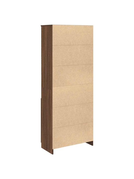 Augstais skapītis ozolkoka krāsa 70x35x180 cm inženierijas koks