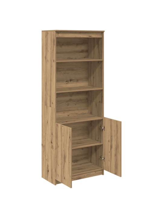 Augstais skapītis koka krāsā 70x35x180 cm inženierijas koks