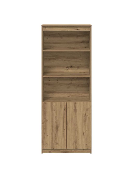 Augstais skapītis koka krāsā 70x35x180 cm inženierijas koks