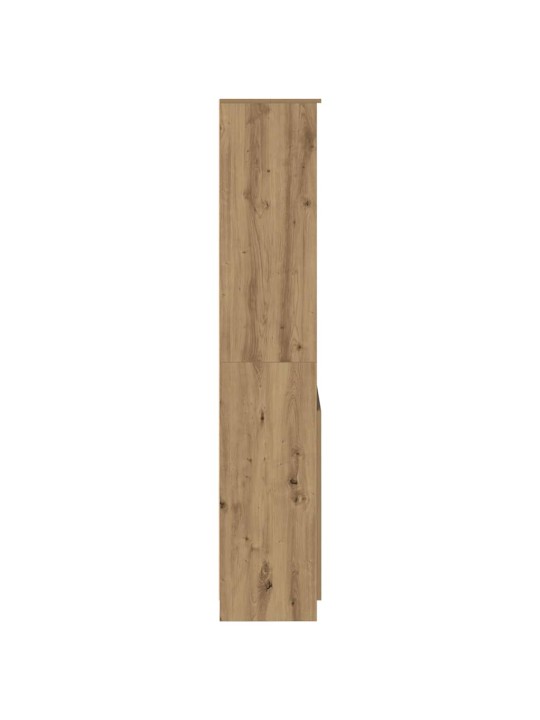 Augstais skapītis koka krāsā 70x35x180 cm inženierijas koks
