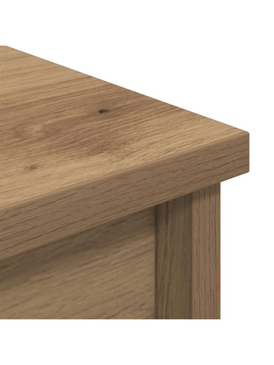 Augstais skapītis koka krāsā 70x35x180 cm inženierijas koks