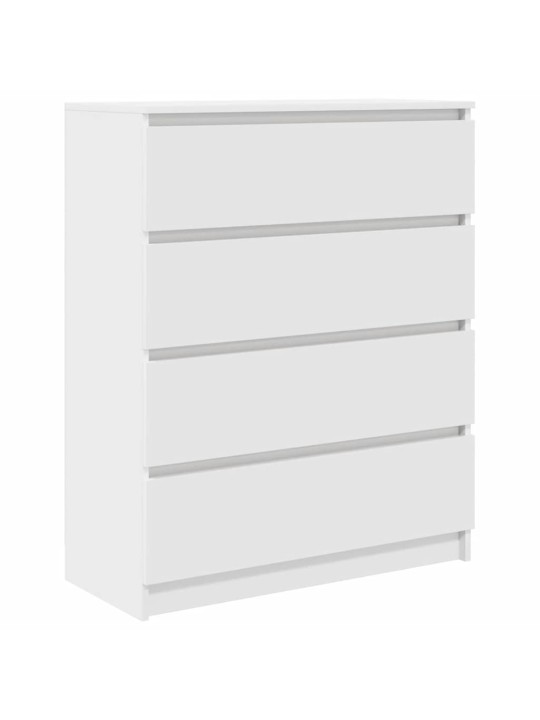 Kumode, balta, 80x35x99 cm, inženierijas koks