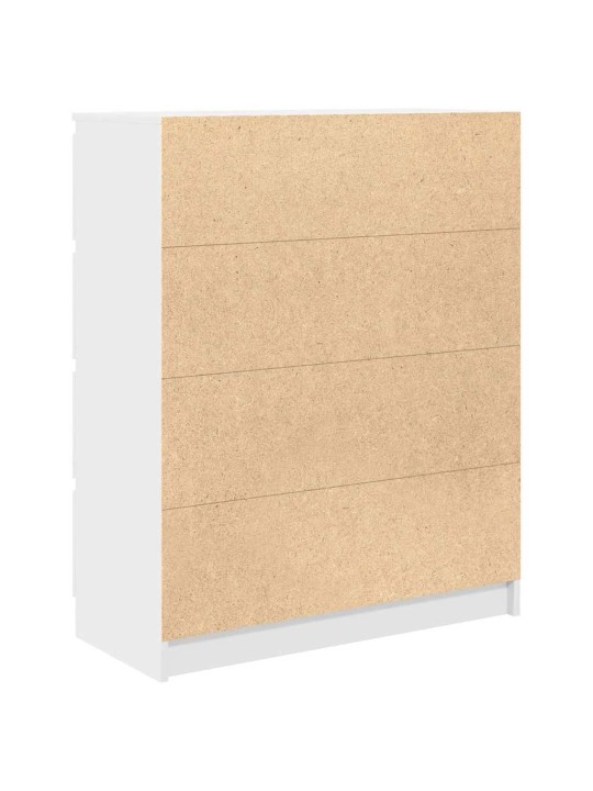 Kumode, balta, 80x35x99 cm, inženierijas koks