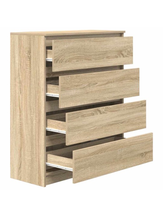 Kumode, ozolkoka krāsa, 80x35x99 cm, inženierijas koks