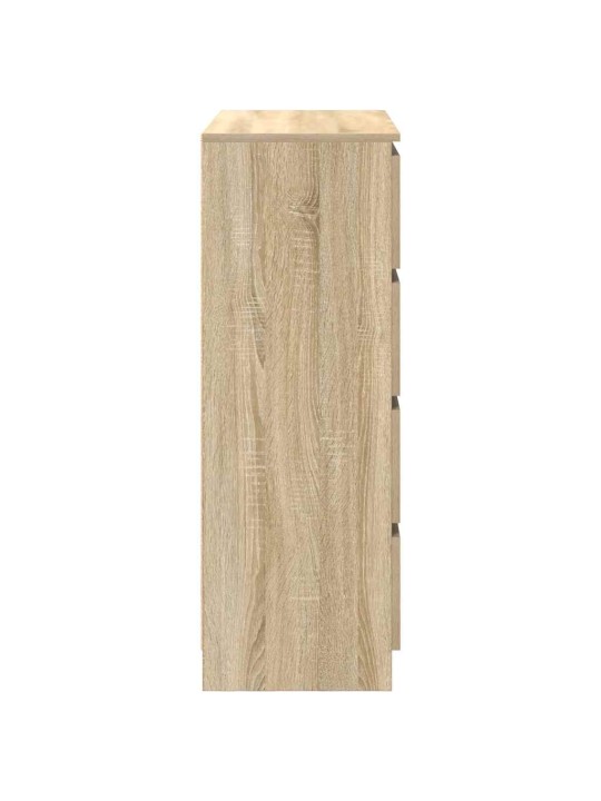 Kumode, ozolkoka krāsa, 80x35x99 cm, inženierijas koks