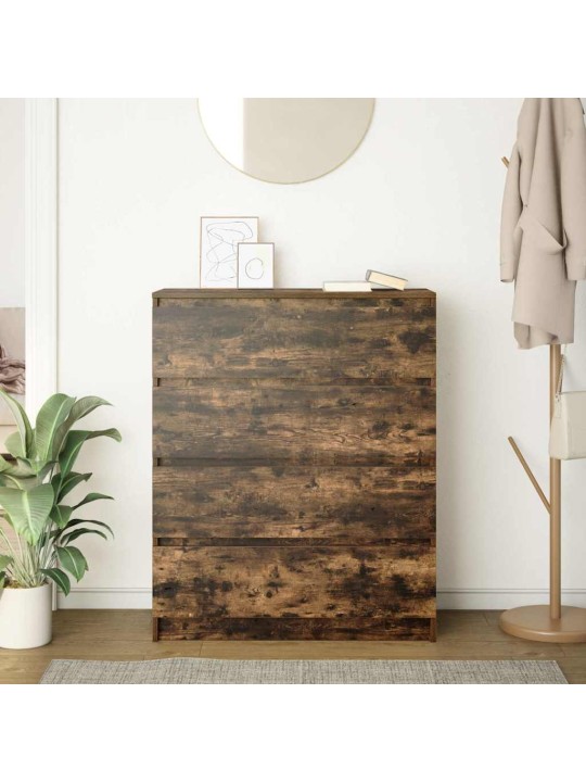 Kumode, ozolkoka krāsa, 80x35x99 cm, inženierijas koks