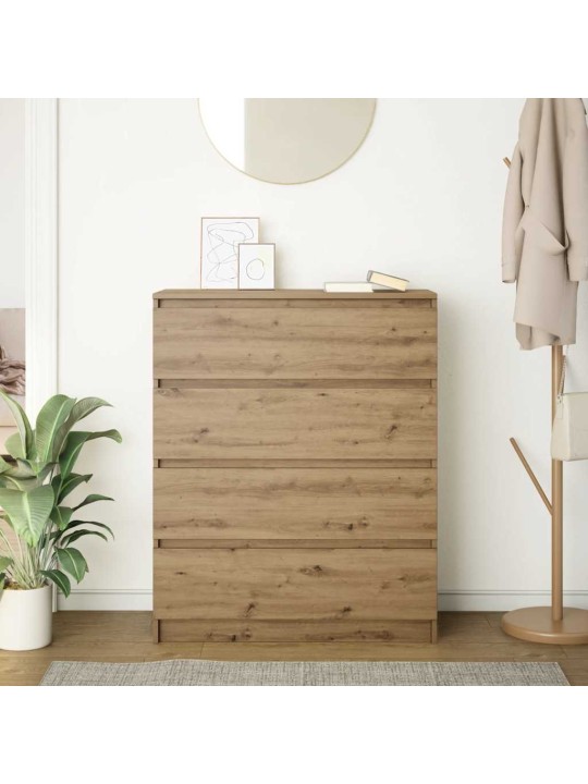 Kumode, koka krāsa, 80x35x99 cm, inženierijas koks