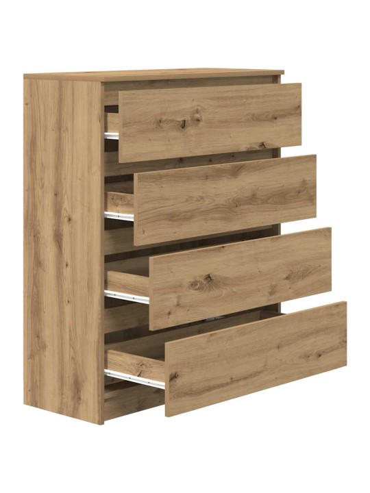Kumode, koka krāsa, 80x35x99 cm, inženierijas koks