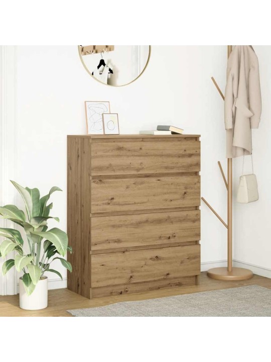 Kumode, koka krāsa, 80x35x99 cm, inženierijas koks