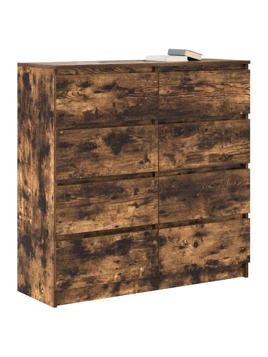 Bufete kūpināts ozols 100x35x99 cm engineered wood
