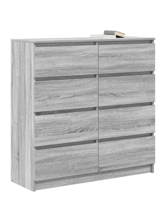 Bufete pelēks sonoma 100x35x99 cm engineered wood