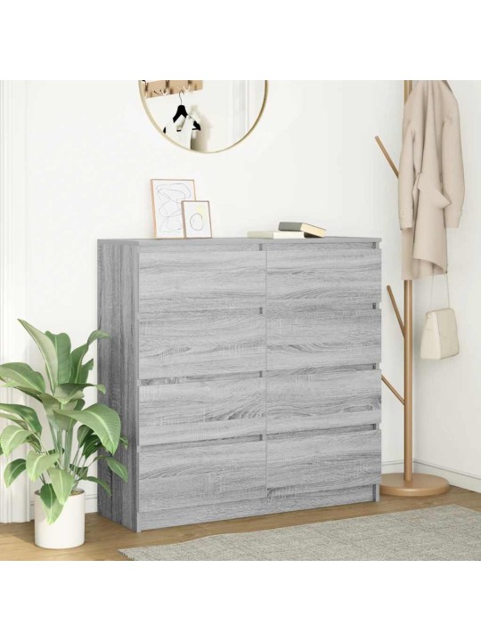 Bufete pelēks sonoma 100x35x99 cm engineered wood