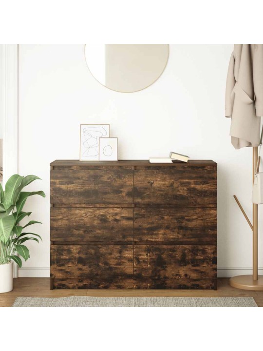 Kumode, ozolkoka krāsa, 100x35x76 cm, inženierijas koks