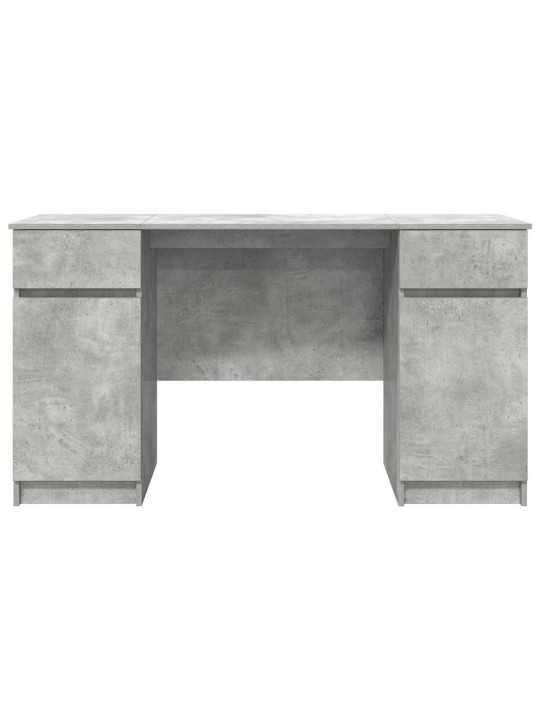 Galds betona pelēka 140 x 49 x 76 cm inženierijas koks