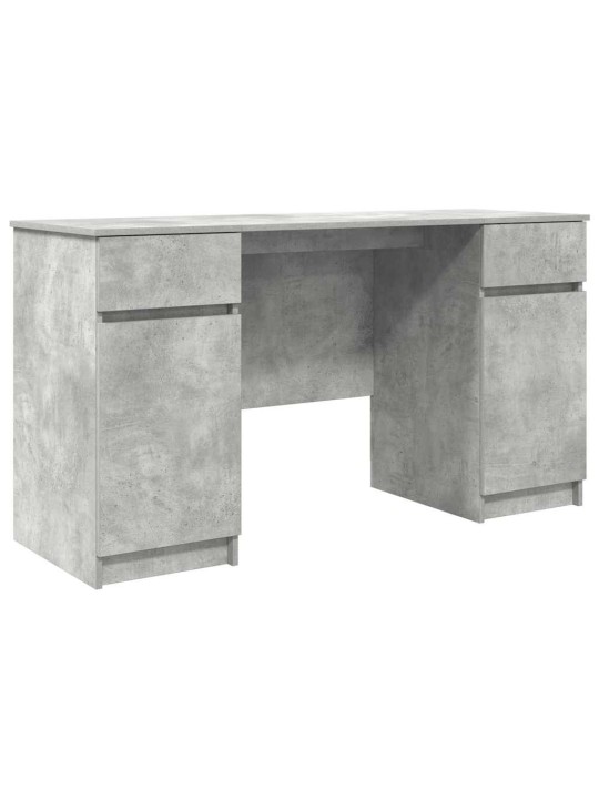 Galds betona pelēka 140 x 49 x 76 cm inženierijas koks