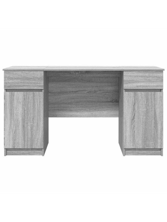 Galds pelēka sonomas ozola 140 x 49 x 76 cm inženierijas koks