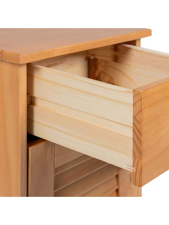 Vannas istabas mēbeļu komplekts 2 pcs brūna un medus brūna