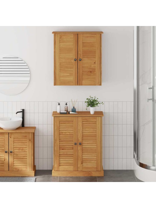 Vannas istabas mēbeļu komplekts 2 pcs brūna 67.5 x 34 x 80 cm