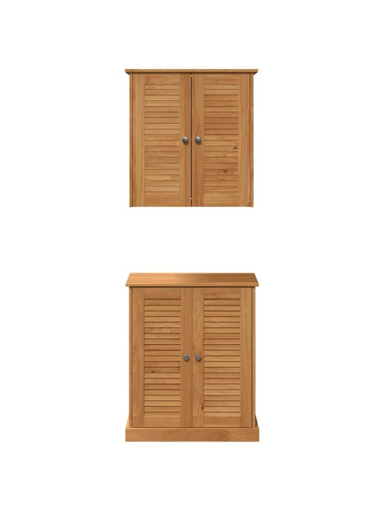 Vannas istabas mēbeļu komplekts 2 pcs brūna 67.5 x 34 x 80 cm