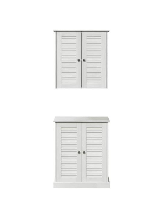 Vannas istabas mēbeļu komplekts 2 pcs brūna 67.5 x 34 x 80 cm