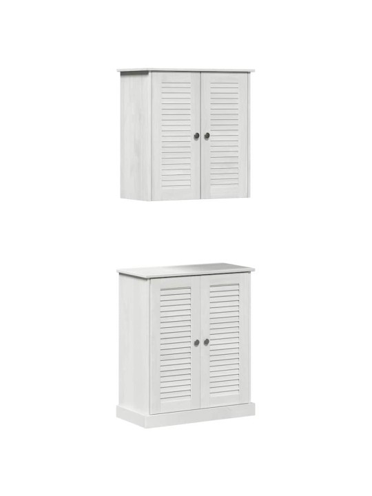 Vannas istabas mēbeļu komplekts 2 pcs brūna 67.5 x 34 x 80 cm
