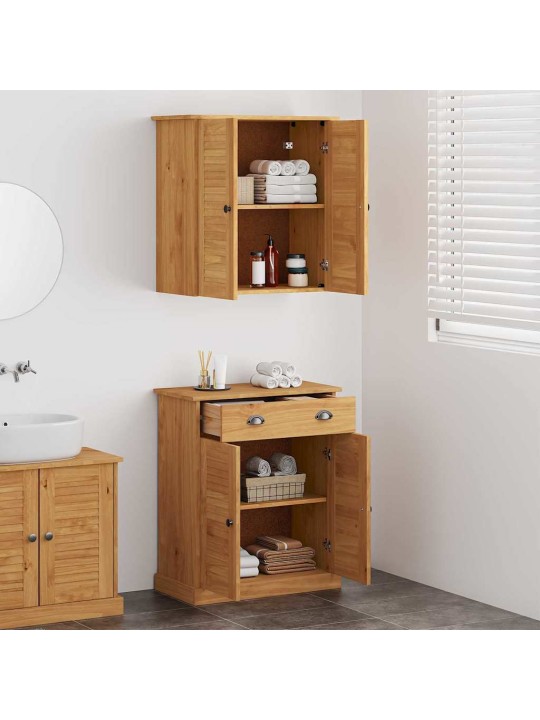 Vannas istabas mēbeļu komplekts 2 pcs brūna 67.5 x 34 x 80 cm
