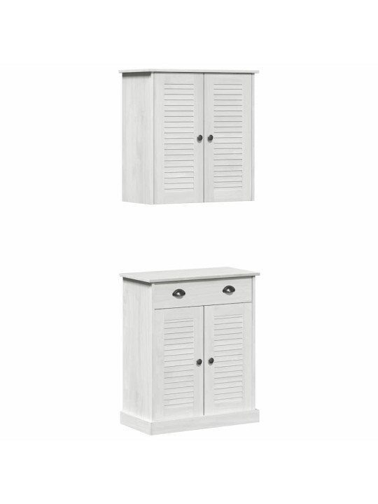 Vannas istabas mēbeļu komplekts 2 pcs brūna 67.5 x 34 x 80 cm