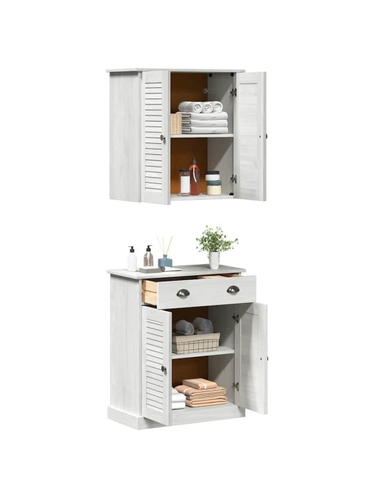 Vannas istabas mēbeļu komplekts 2 pcs brūna 67.5 x 34 x 80 cm
