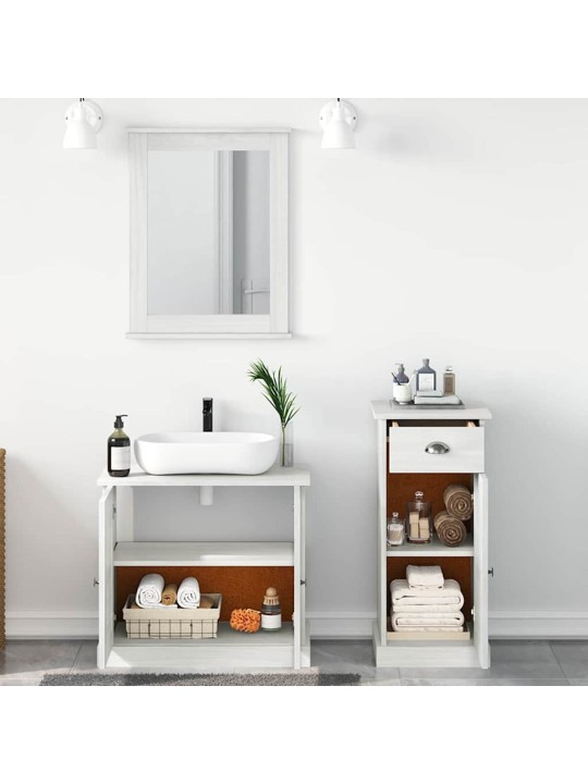 Vannas istabas mēbeļu komplekts 3 pcs brūna 37 x 34 x 80 cm
