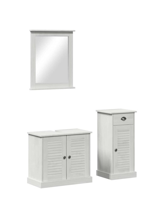 Vannas istabas mēbeļu komplekts 3 pcs brūna 37 x 34 x 80 cm
