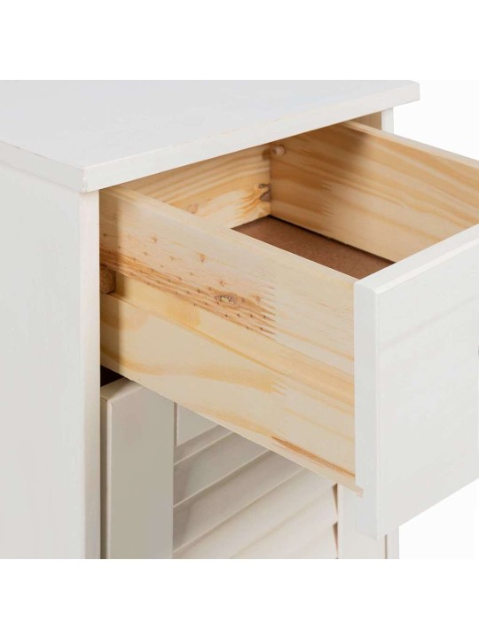 Vannas istabas mēbeļu komplekts ar atvilktni 3 pcs antīki balta