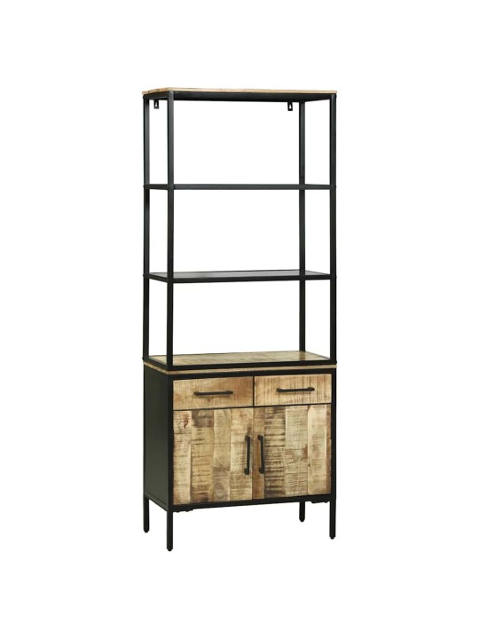 Augstais skapītis brūna 70 x 35 x 180 cm mango masīvkoks