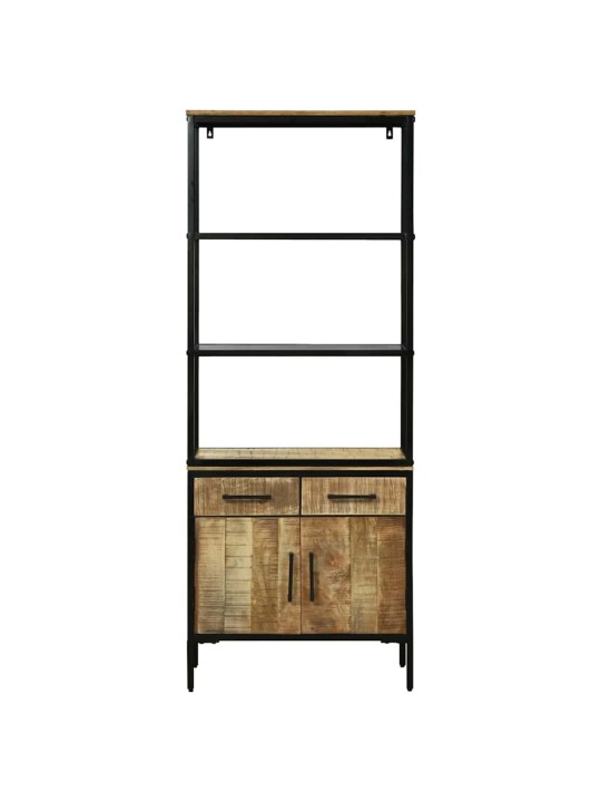 Augstais skapītis brūna 70 x 35 x 180 cm mango masīvkoks