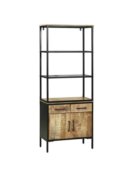 Augstais skapītis brūna 70 x 35 x 180 cm mango masīvkoks