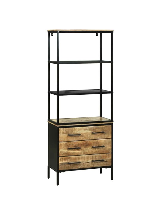 Augstais skapītis brūna 70 x 35 x 180 cm mango masīvkoks
