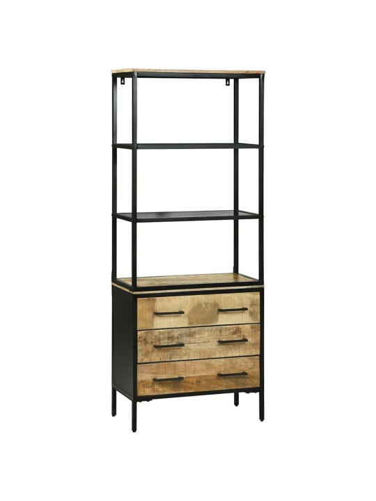 Augstais skapītis brūna 70 x 35 x 180 cm mango masīvkoks