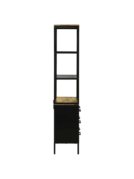Augstais skapītis brūna 70 x 35 x 180 cm mango masīvkoks