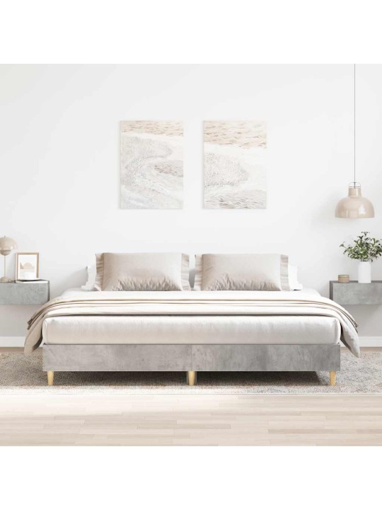 Gultas rāmis bez matrača, 200x200 cm, inženierijas koks