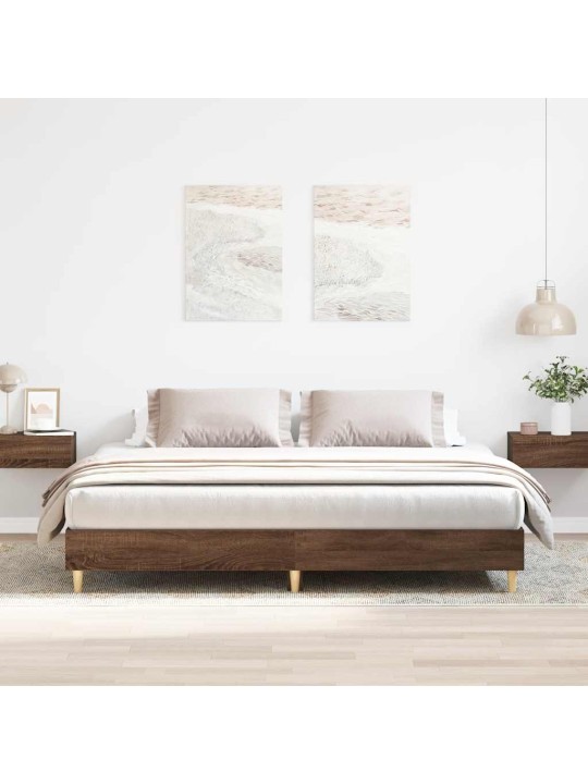 Gultas rāmis bez matrača, 200x200 cm, inženierijas koks