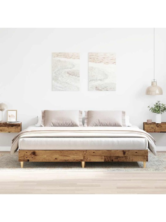 Gultas rāmis bez matrača, 200x200 cm, inženierijas koks