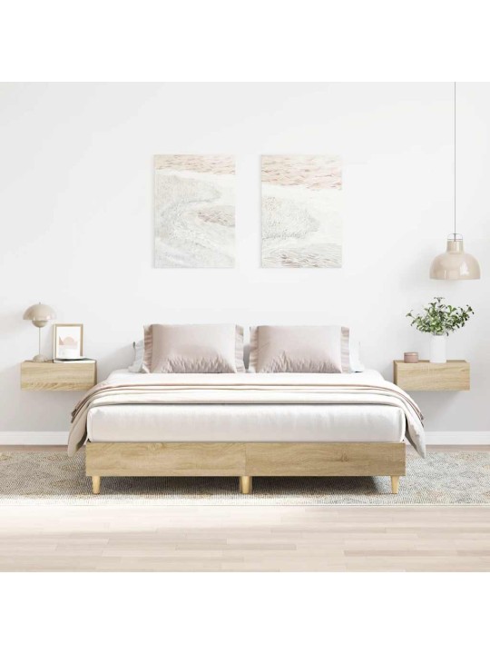 Gultas rāmis bez matrača, 140x200 cm, inženierijas koks