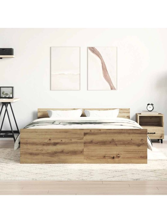 Gultas rāmis bez matrača, 120x200 cm, inženierijas koks
