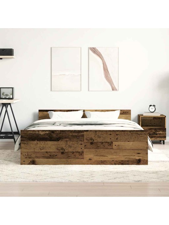 Gultas rāmis bez matrača, 140x200 cm, inženierijas koks