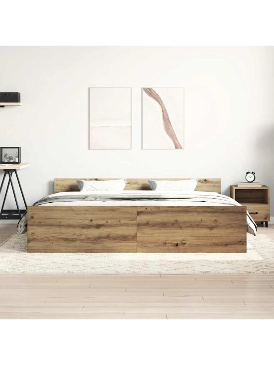 Gultas rāmis bez matrača, 180x200 cm, inženierijas koks