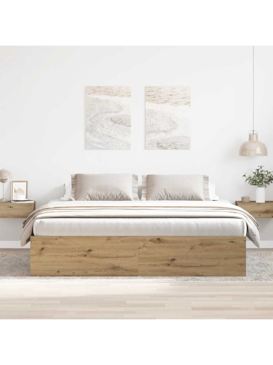 Gultas rāmis bez matrača, 180x200 cm, inženierijas koks